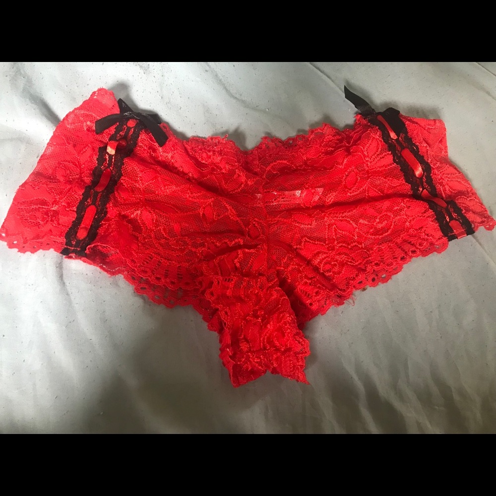 Lace boy short panties
